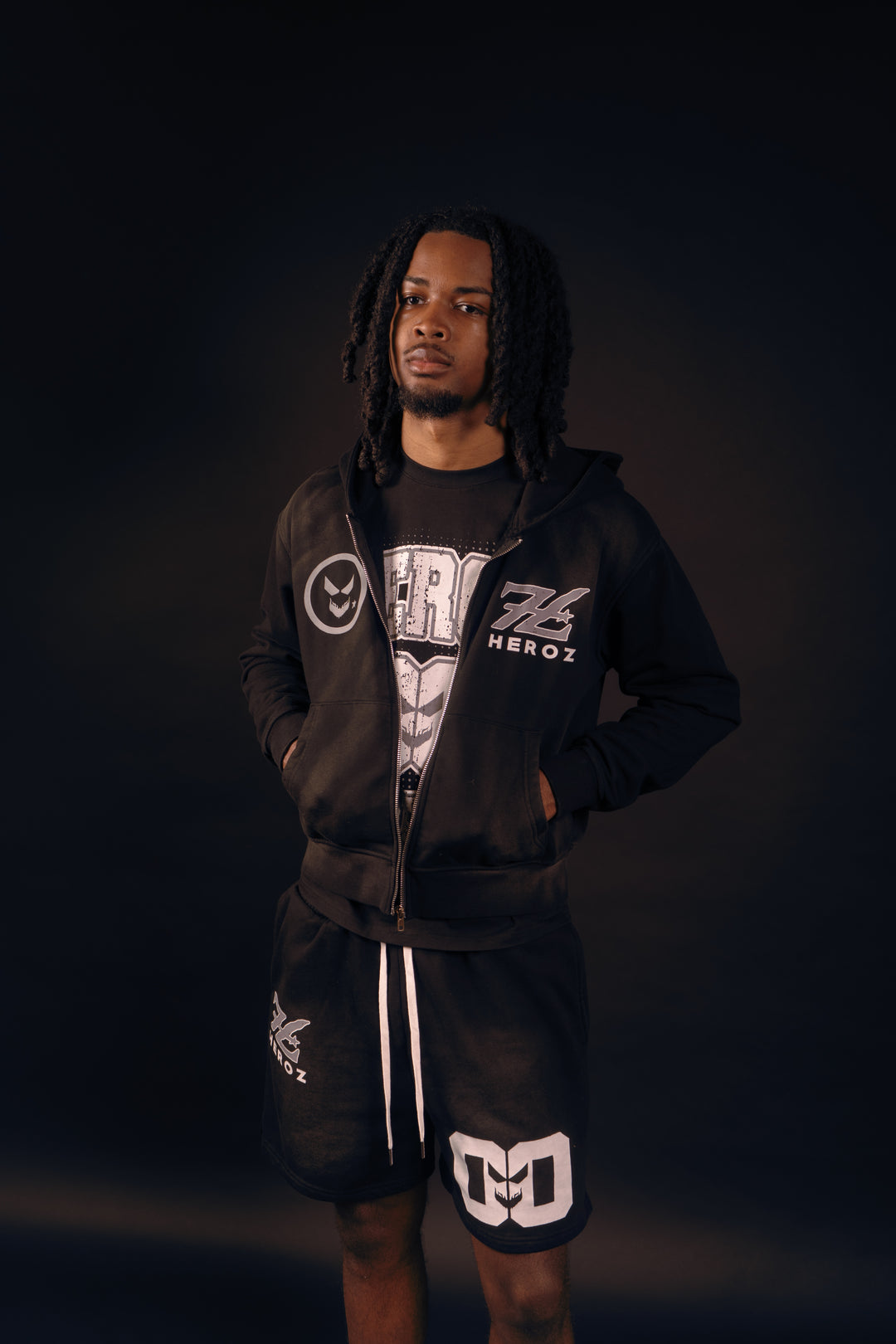 Zip Up - Black/Gray