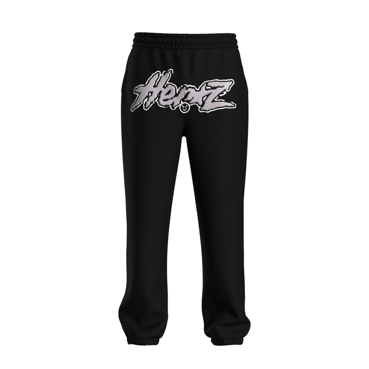 Puff Print Sweats - Black/Gray