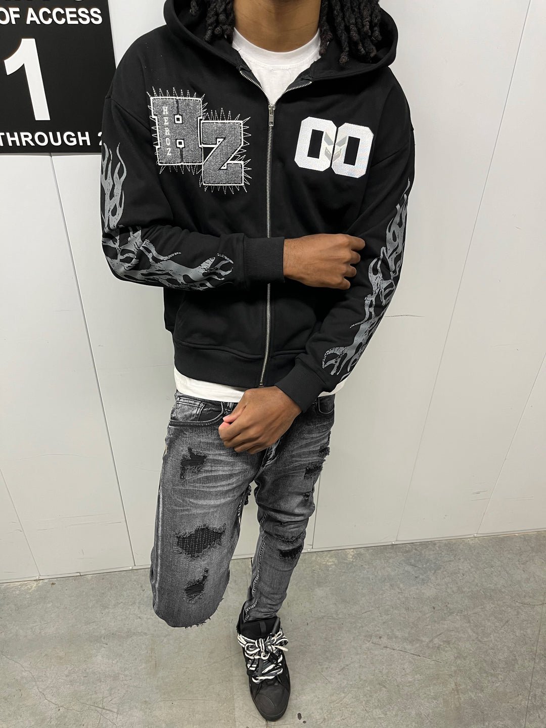 Chenille Patch Zip Up