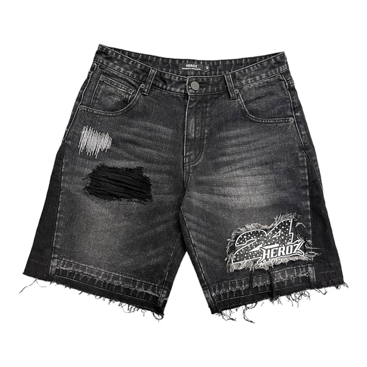 Denim Shorts - Black