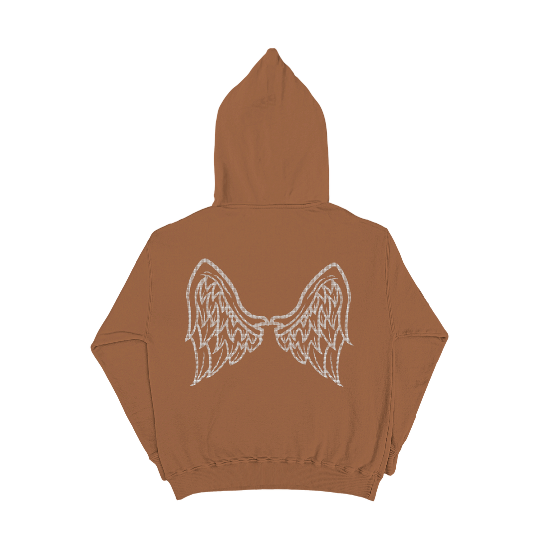 Brown Rhinestone Full Zip