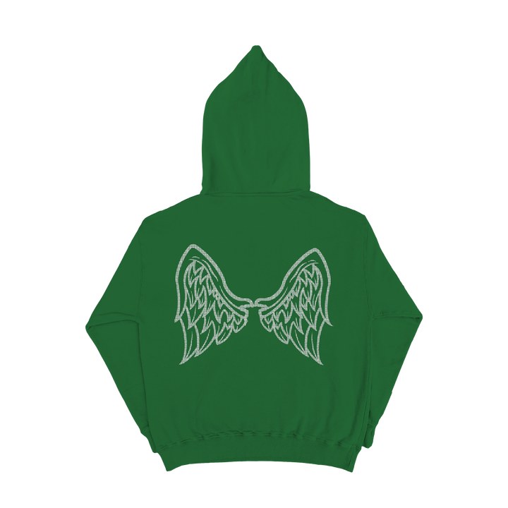 Green Rhinestone Full Zip