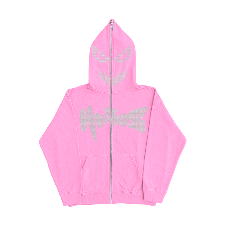 Pink Rhinestone Full Zip