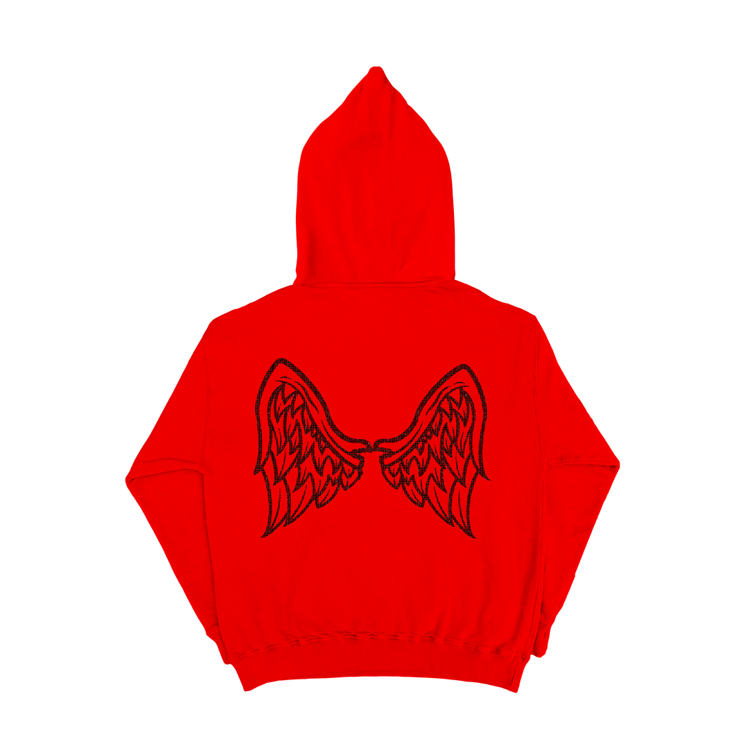 Red Rhinestone Full Zip
