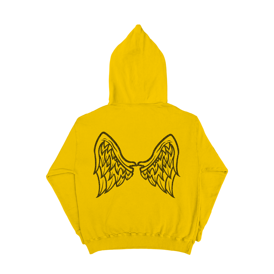 Yellow Rhinestone Full Zip