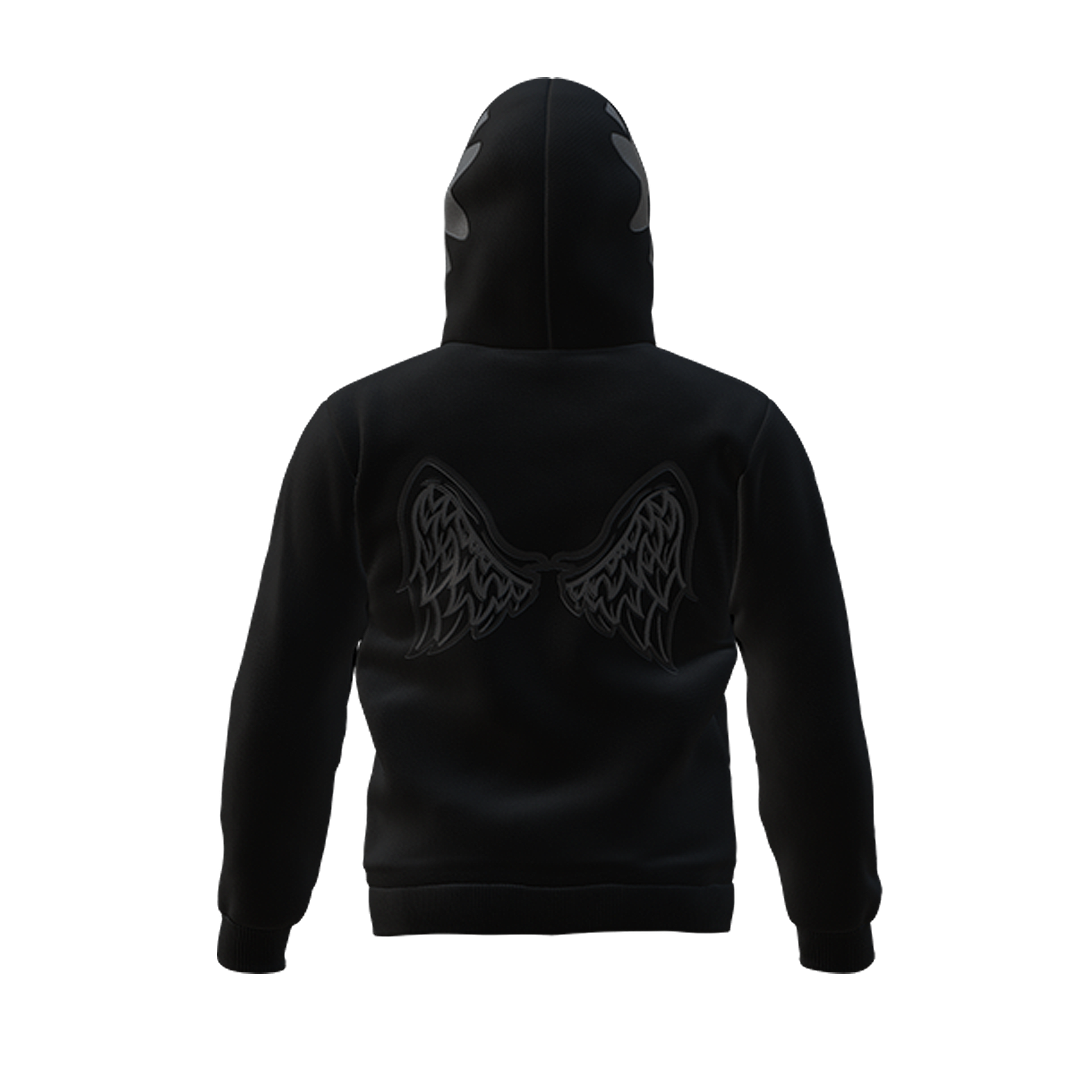 "Starpuff" Hoodie - Triple Black