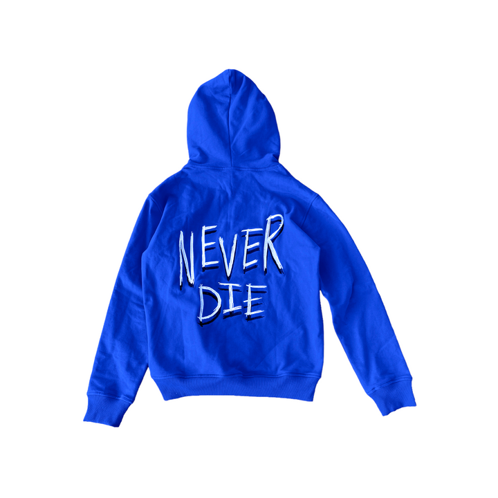 Double Hood Full Zip - Blue